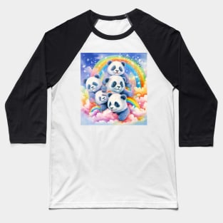 Happy Pandas Baseball T-Shirt